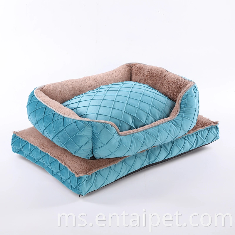 Blue Bed Bed Bed Gaya Baru Produk Anjing Custom Feeld